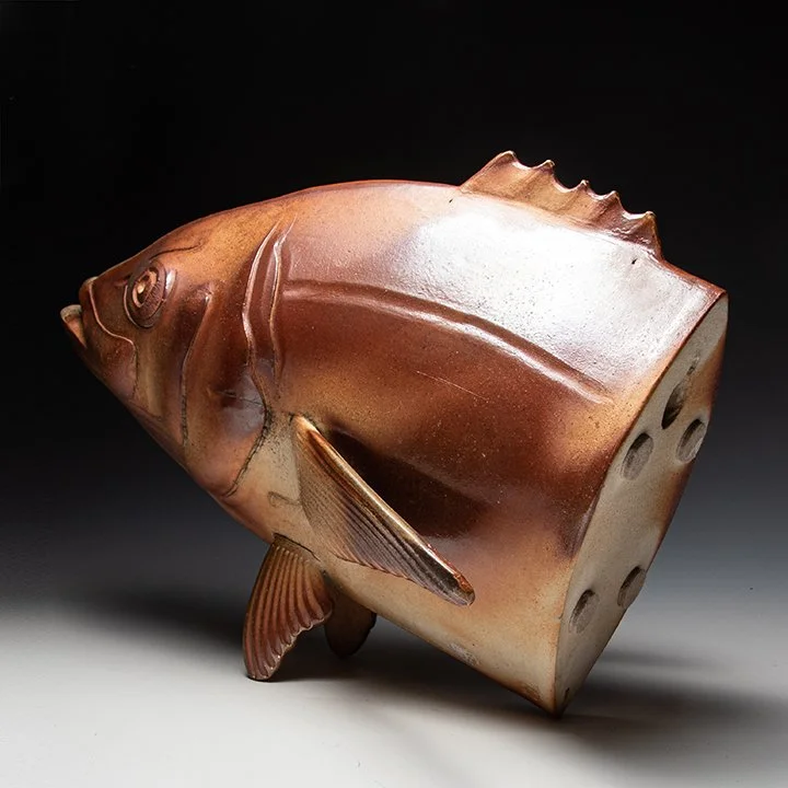Marvin Bjurlin - Wall Piece Fish Head - mbj008 — In Tandem Gallery